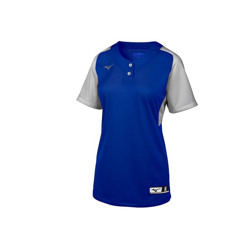 Mizuno Aerolite 2-Button - Bayan Forma - Kraliyet Mavisi/Gri Türkiye (GVAJTC-953)